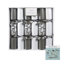 Silver Reindeer Premium Crackers 36cm