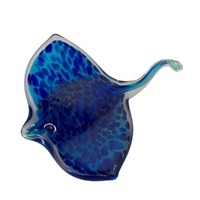 Stringray Zibo Art Glass 18cm