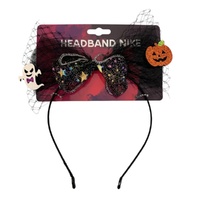 Starry Halloween Bow Headband 
