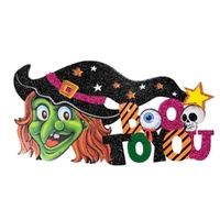 Witch Hanging Sign 45cm