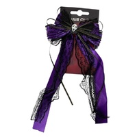 Purple Halloween Hair Bow Clip 