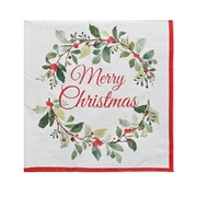 Merry Christmas Napkins 20pk 