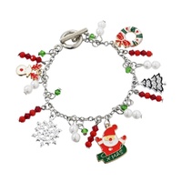 Christmas Charm Bracelet Wreath 10cm