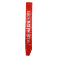 Princess Christmas Pageant Sash 78cm