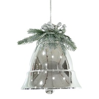 Shiny Silver Metallic Bell 23cm
