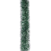 Metallic Green & Silver Tinsel 300cm
