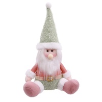 Pastel Sitting Santa 35cm
