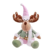 Pastel Sitting Reindeer 35cm