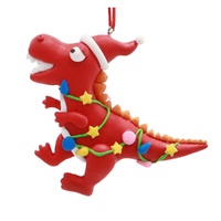 Red Hanging T-Rex 8cm