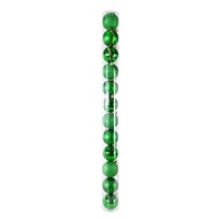 Traditional Bauble 12pk Green 6cm