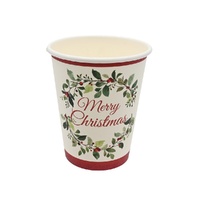 Merry Christmas Paper Cup 250mL 8pk 