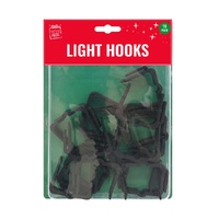 Light Hooks Balcony & Fence Black 16pk 4cm