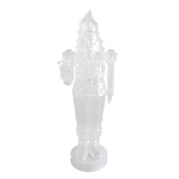 LED Frosted Nutcracker w. Present 45cm