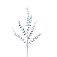 Blue Gem Glitter Stem 76cm