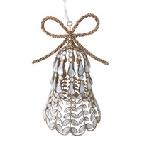 Jewelled Bell w. Bow 30cm