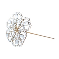 Jewelled Champagne Magnolia Stem 44cm