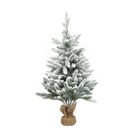Flocked Tabletop Tree 90cm