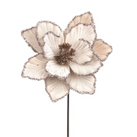 Champagne Magnolia w. Glitter Edge 27cm