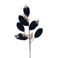 Midnight Blue Leaf Stem 70cm