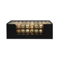 Gold Shatterproof Baubles 10pk 5cm