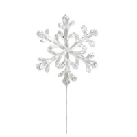 Acrylic Snowflake Stem 20cm