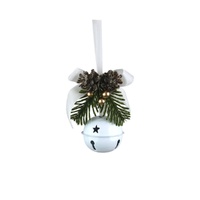 White Bell w. Ribbon 6cm
