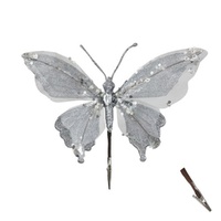 Silver Butterfly Clip 28cm