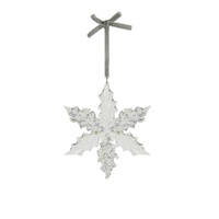 Clear Acrylic Snowflake 13cm