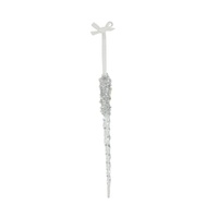 Clear Swirl Acrylic Icicle 24cm