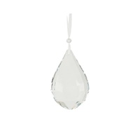 Clear Crystal Drop 9cm