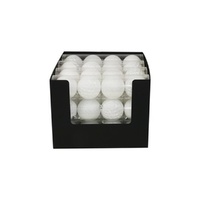 White Shatterproof Baubles 4pk 8cm
