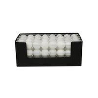 White Shatterproof Baubles 8pk 6cm