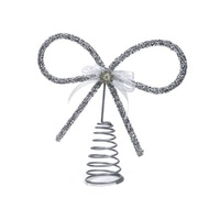 Jewelled Bow Tree Topper 22cm