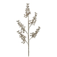 Champagne Glitter Berry Stem 56cm