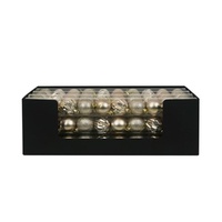Champagne Shatterproof Baubles 10pk 5cm