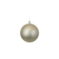 Champagne Glitter Bauble 14cm