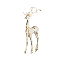 Champagne Acrylic Reindeer Standing 45cm