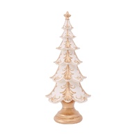 Ivory Polyresin Layered Tree 42cm