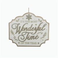 Wonderful Time Hanging Sign 40cm