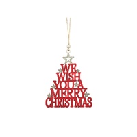 We Wish You Hanging Sign 16cm