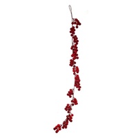 Flocked Red Berry Garland 160cm