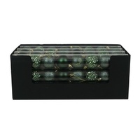 Green Shatterproof Baubles 8pk 6cm