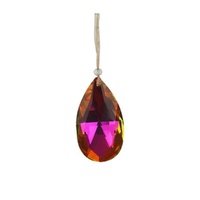Amber Crystal Drop 8cm
