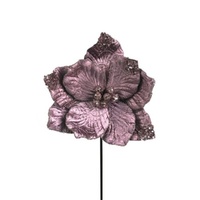Antique Pink Magnolia w. Glitter Finish 25cm