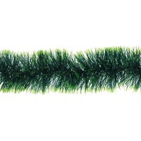 Forest Green Tinsel w. Lime Edge 200cm