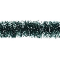 Forest Green Tinsel w. White Edge 200cm