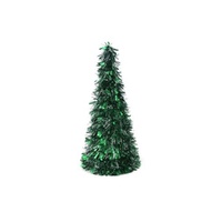 Traditional Chunky Tinsel Tree Green 48cm