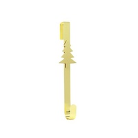 Gold Wreath Hanger w. Tree 37cm