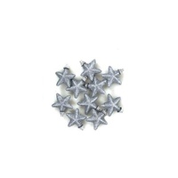 Glitter Foam Stars Silver 10pk 5cm