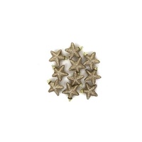 Glitter Foam Stars Gold 10pk 5cm